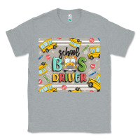 Heather Grey school bus driver Classic Tee - MaliasSmallBusiness