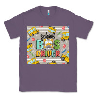 Lavender school bus driver Classic Tee - MaliasSmallBusiness