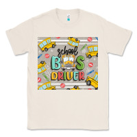 Natural school bus driver Classic Tee - MaliasSmallBusiness