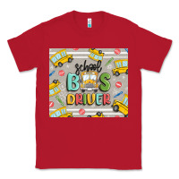 Red school bus driver Classic Tee - MaliasSmallBusiness