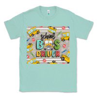 Seafoam school bus driver Classic Tee - MaliasSmallBusiness