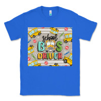 True Royal school bus driver Classic Tee - MaliasSmallBusiness