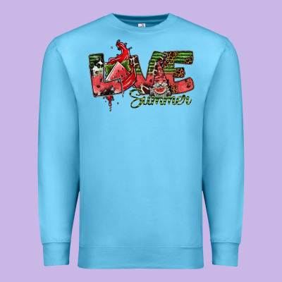Love Summer Premium Sweatshirt Designed By Sublimationcraftshop