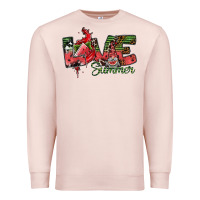 Pale Pink love summer Premium Sweatshirt - SublimationCraftShop