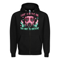 Black love is in the air Zipper Hoodie - MaliasSmallBusiness