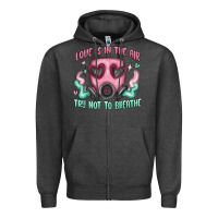 Love Is In The Air Zipper Hoodie | Teevron