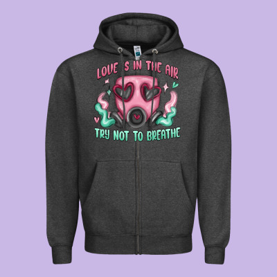 Zipper Hoodie love is in the air