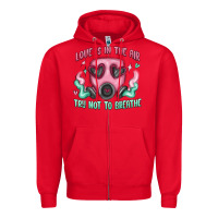 Red love is in the air Zipper Hoodie - MaliasSmallBusiness