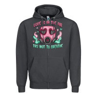 Smoke love is in the air Zipper Hoodie - MaliasSmallBusiness