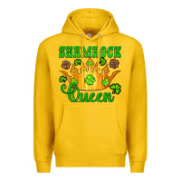 Lemon shamrock queen crown leopard glitter Premium Hoodie - Artiststas