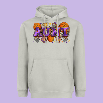 Aunt Basketball Heavyweight Hoodie Designed By Zillion Design Studio