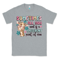 Heather Grey sometimes all you need is a different point of  vi Classic Tee - MaliasSmallBusiness