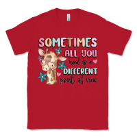 Red sometimes all you need is a different point of  vi Classic Tee - MaliasSmallBusiness