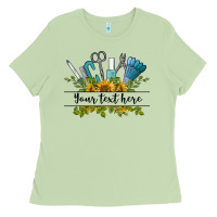 Matcha customize nail tools with sunflower preview Ladies Tee - BarkalooDesign