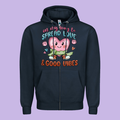 Zipper Hoodie on my way to spread love