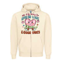 Sandshell on my way to spread love Zipper Hoodie - MaliasSmallBusiness