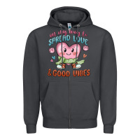 Smoke on my way to spread love Zipper Hoodie - MaliasSmallBusiness