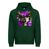 Forest Green halloween roses cow Urban Hoodie - Jasminsmagicworld