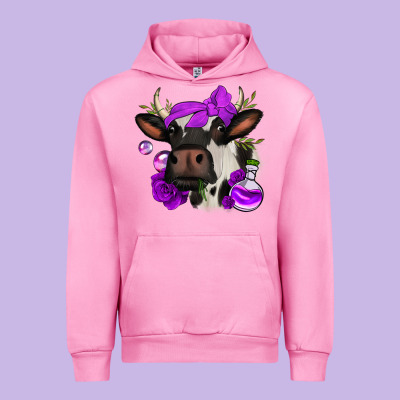 Halloween Roses Cow Urban Hoodie Designed By Jasminsmagicworld