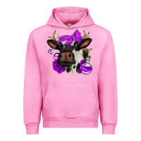 Fuchsia Pink halloween roses cow Urban Hoodie - Jasminsmagicworld