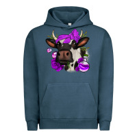 Pigment Midnight Navy halloween roses cow Urban Hoodie - Jasminsmagicworld