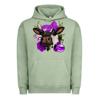 Pigment Oil Green halloween roses cow Urban Hoodie - Jasminsmagicworld