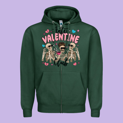 Zipper Hoodie anti valentine club