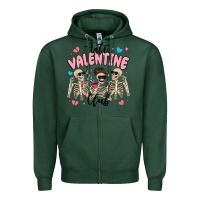 Sports Green anti valentine club Zipper Hoodie - MaliasSmallBusiness