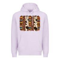 Lilac serape sunflower cowhide leopard brushstroke Premium Hoodie - AdoDesignShop