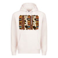 Pale Pink serape sunflower cowhide leopard brushstroke Premium Hoodie - AdoDesignShop