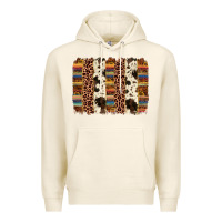 Tofu serape sunflower cowhide leopard brushstroke Premium Hoodie - AdoDesignShop