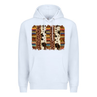 White serape sunflower cowhide leopard brushstroke Premium Hoodie - AdoDesignShop