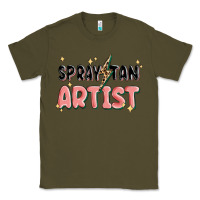 Army Green spray tan artist Classic Tee - MaliasSmallBusiness