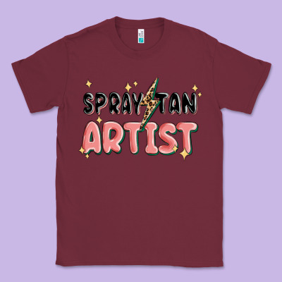Classic Tee spray tan artist