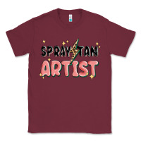 Burgundy spray tan artist Classic Tee - MaliasSmallBusiness