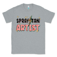 Heather Grey spray tan artist Classic Tee - MaliasSmallBusiness