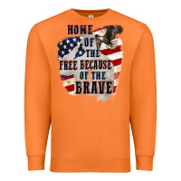 Carrot Home of the free because of the brave 4th of july Premium Sweatshirt - CowGirlArtShop