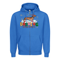 True Royal dachshund through the snow Zipper Hoodie - MaliasSmallBusiness