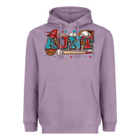 Lavender aunt baseball Heavyweight Hoodie - Zillion Design Studio