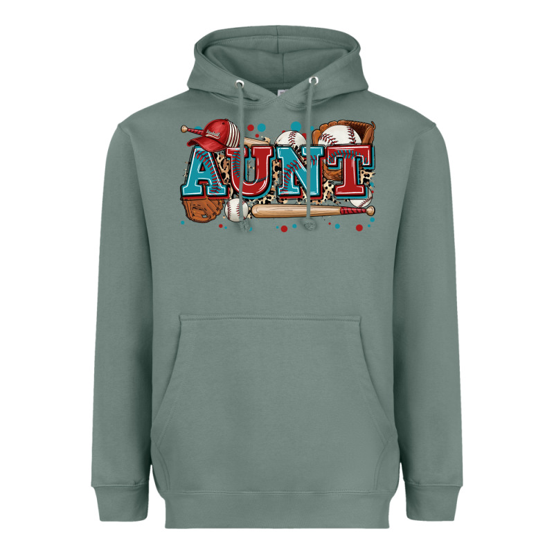 Aunt Baseball Heavyweight Hoodie by Zillion Design Studio | Teevron