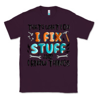 Plum thats what i do i fix stuff and i know things Classic Tee - MaliasSmallBusiness