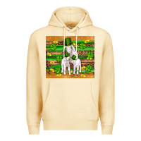 Pina Colada st patricks goat family shamrock gold serape leopard glitter wooden tu Premium Hoodie - Artiststas