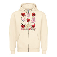 Sandshell howdy valentine copy Zipper Hoodie - MaliasSmallBusiness