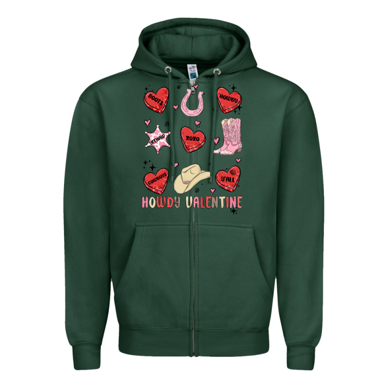 Howdy Valentine Copy Zipper Hoodie by MaliasSmallBusiness | Teevron