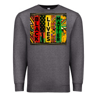 Charcoal Heather black lives matter tumbler Premium Sweatshirt - HRA Design Shop