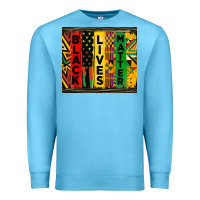 Ocean Blue black lives matter tumbler Premium Sweatshirt - HRA Design Shop