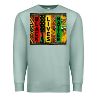 Seafoam black lives matter tumbler Premium Sweatshirt - HRA Design Shop