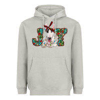 Moon Dust Christmas joy bull terrier Heavyweight Hoodie - RanaPortraitStore