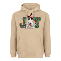 Mushroom Christmas joy bull terrier Heavyweight Hoodie - RanaPortraitStore