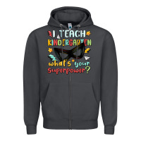 Smoke i teach kindergarten whats your superpower Zipper Hoodie - MaliasSmallBusiness